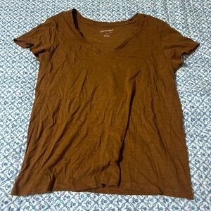 Universal Thread Women's Tan V-Neck Tee